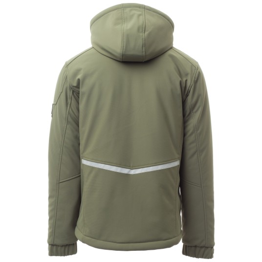KURTKA SOFTSHELL STREAM PAD - ZIELONY WOJSKOWY-ZIELONY