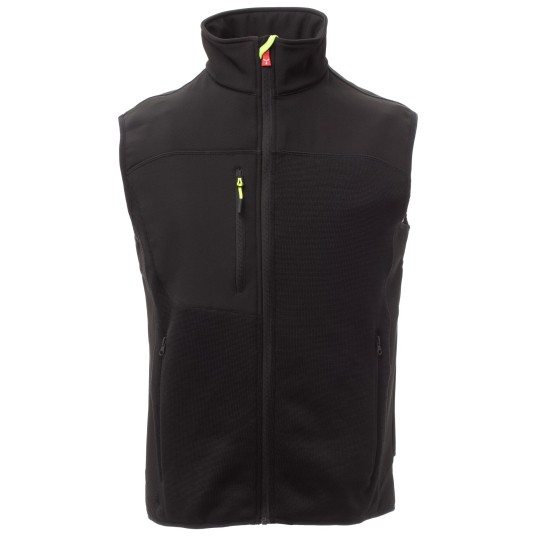 KURTKA SOFTSHELL TOUR - CZARNY-CZARNY-ŻÓŁTY FLUO