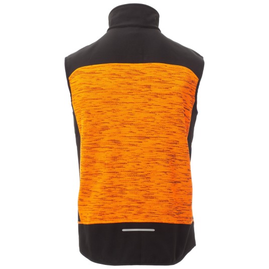 KURTKA SOFTSHELL TOUR - POMARAŃCZOWY FLUO-CZARNY