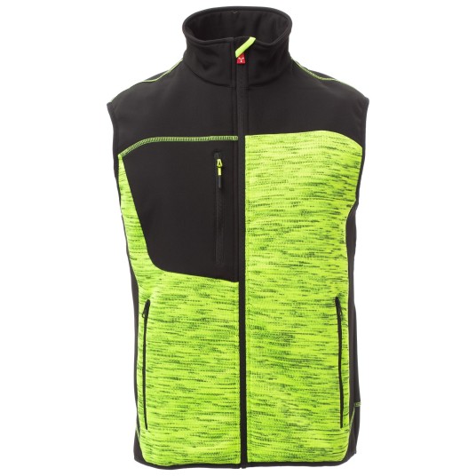 KURTKA SOFTSHELL TOUR - ŻÓŁTY FLUO-CZARNY