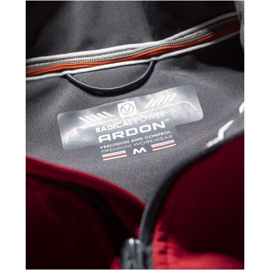 KURTKA SOFTSHELL VISION MĘSKA - CZERWONY