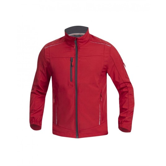 KURTKA SOFTSHELL VISION MĘSKA - CZERWONY