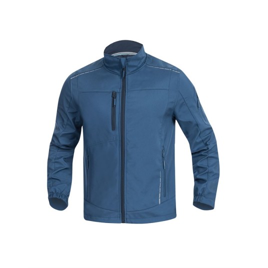 KURTKA SOFTSHELL VISION MĘSKA - NIEBIESKI