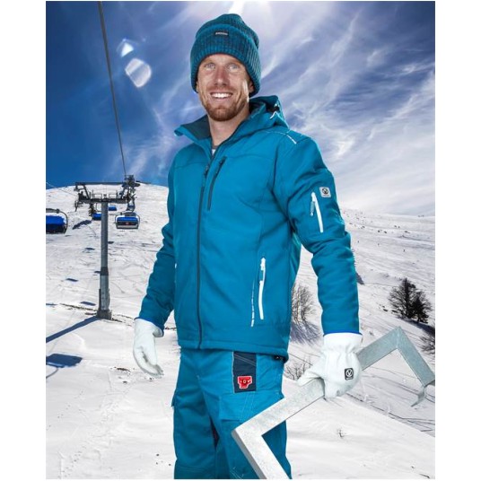 KURTKA SOFTSHELL VISION ZIMOWA - NIEBIESKI