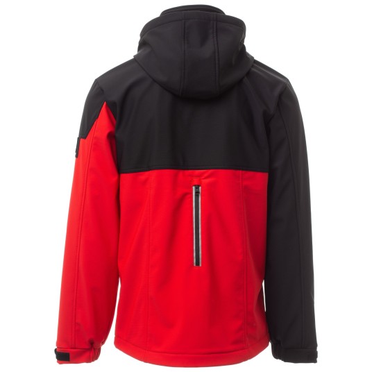 KURTKA SOFTSHELL WISE - CZERWONY-CZARNY