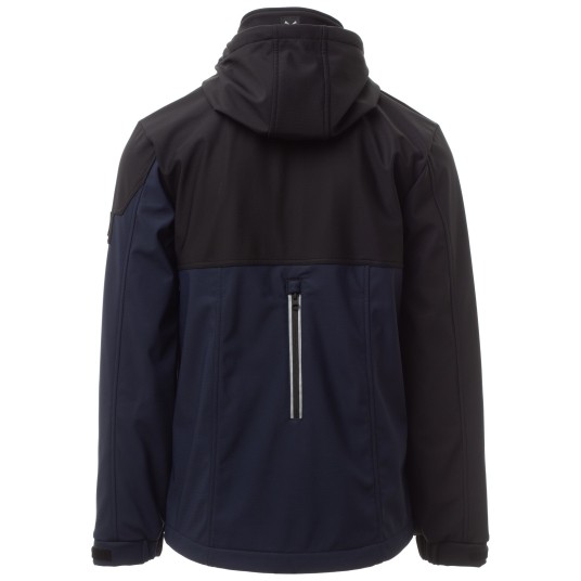 KURTKA SOFTSHELL WISE - GRANATOWY-CZARNY