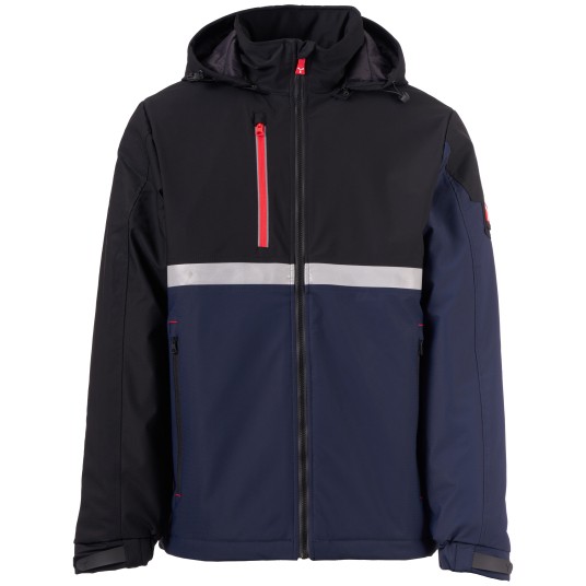 KURTKA SOFTSHELL WISE LITE PAD - GRANATOWY-CZARNY