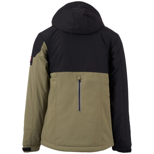 KURTKA SOFTSHELL WISE LITE PAD - ZIELONY WOJSKOWY-CZARNY