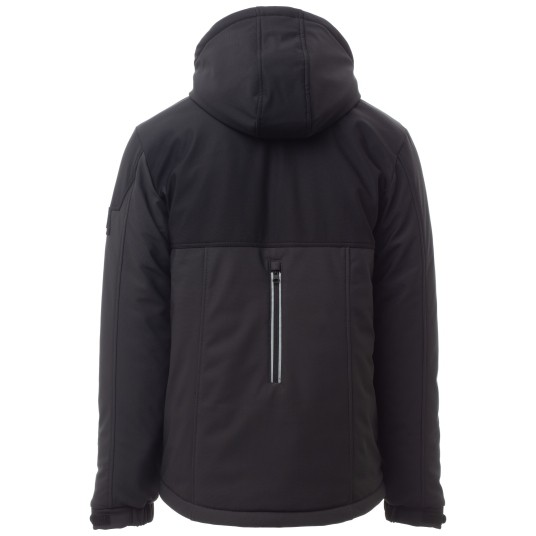 KURTKA SOFTSHELL WISE PAD - ANTRACYTOWY-CZARNY