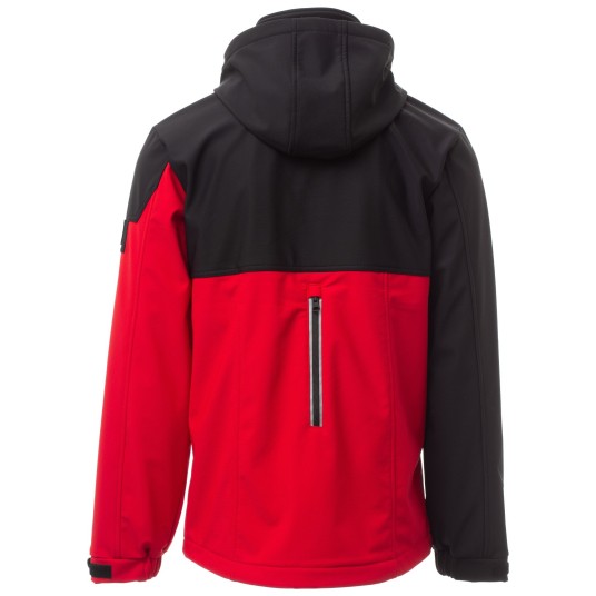 KURTKA SOFTSHELL WISE PAD - CZERWONY-CZARNY