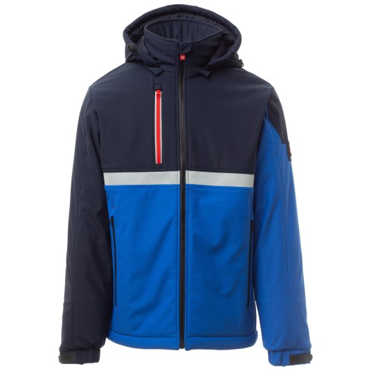 KURTKA SOFTSHELL WISE PAD - KRÓLEWSKI NIEBIESKI-GRANATOWY