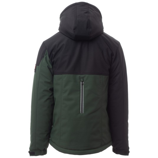 KURTKA SOFTSHELL WISE PAD - LEŚNA ZIELEŃ-CZARNY