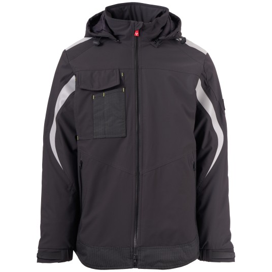 KURTKA SOFTSHELL WONDER LITE PAD - ANTRACYTOWY-CZARNY