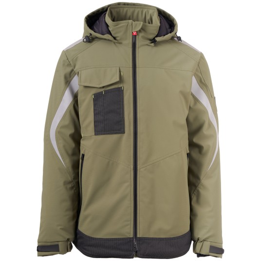 KURTKA SOFTSHELL WONDER LITE PAD - ZIELONY WOJSKOWY-CZARNY