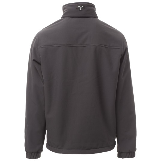 KURTKA SOFTSHELL Z KAPTUREM ALASKA - ANTRACYTOWY