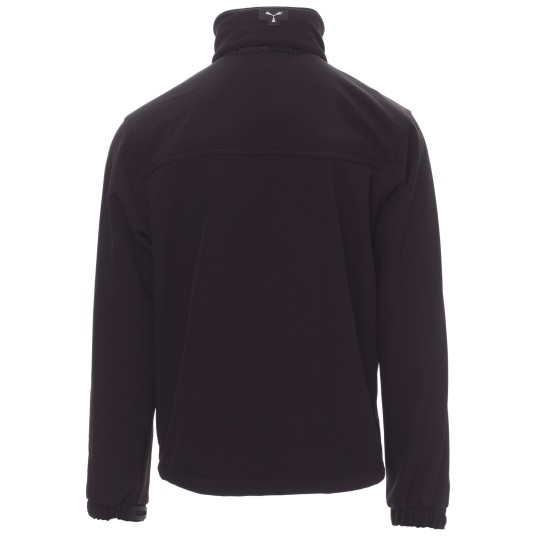 KURTKA SOFTSHELL Z KAPTUREM ALASKA - CZARNY