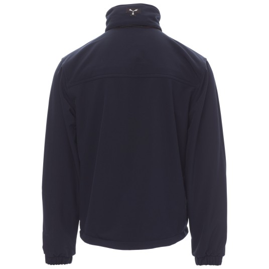 KURTKA SOFTSHELL Z KAPTUREM ALASKA - GRANATOWY