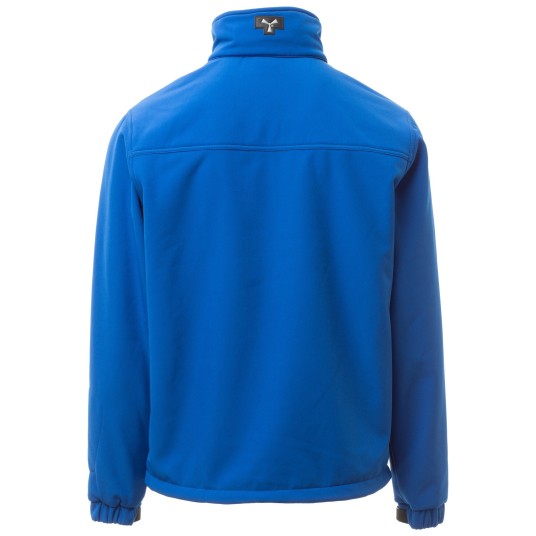 KURTKA SOFTSHELL Z KAPTUREM ALASKA - KRÓLEWSKI NIEBIESKI