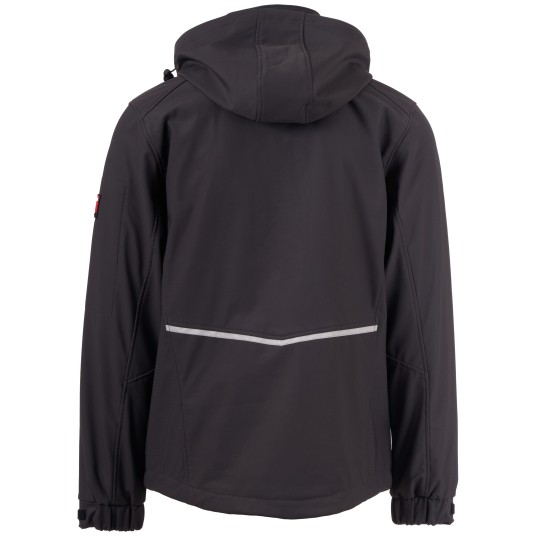 KURTKA SOFTSHELL Z KAPTUREM CREEK - ANTRACYTOWY