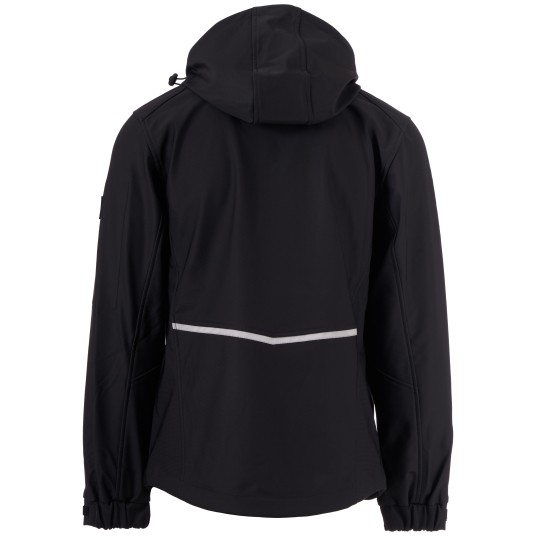 KURTKA SOFTSHELL Z KAPTUREM CREEK L.I.T. - CZARNY