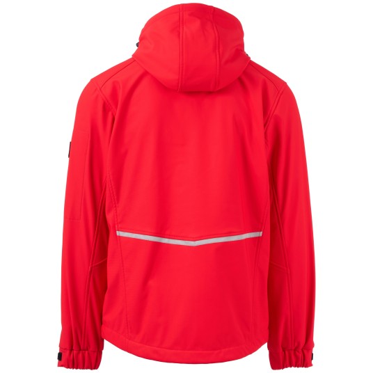 KURTKA SOFTSHELL Z KAPTUREM CREEK L.I.T. - CZERWONY