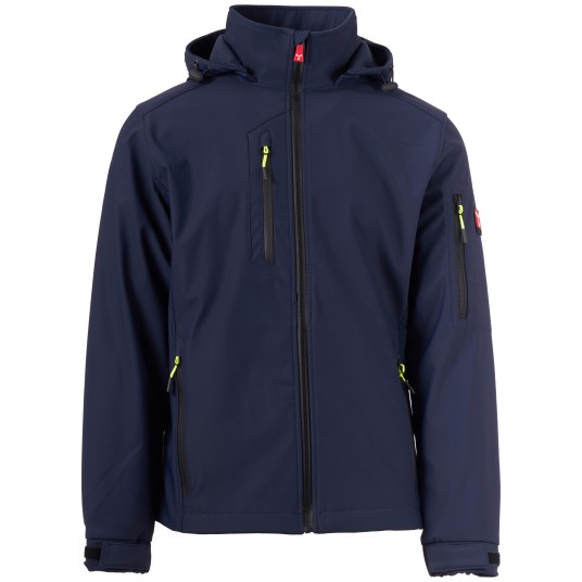 KURTKA SOFTSHELL Z KAPTUREM CREEK L.I.T. - GRANATOWY