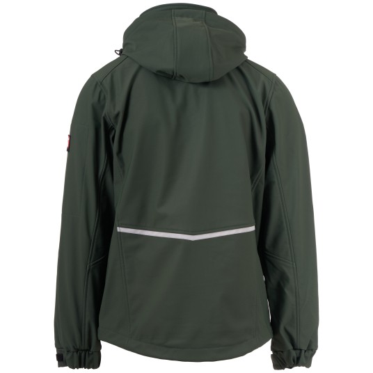 KURTKA SOFTSHELL Z KAPTUREM CREEK - LEŚNA ZIELEŃ