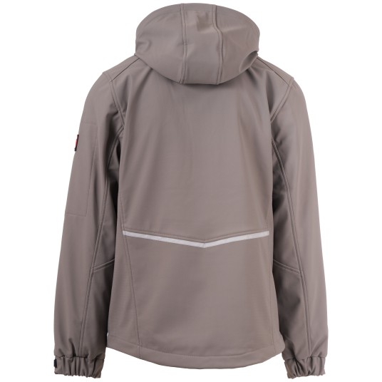 KURTKA SOFTSHELL Z KAPTUREM CREEK - ZADYMIONY