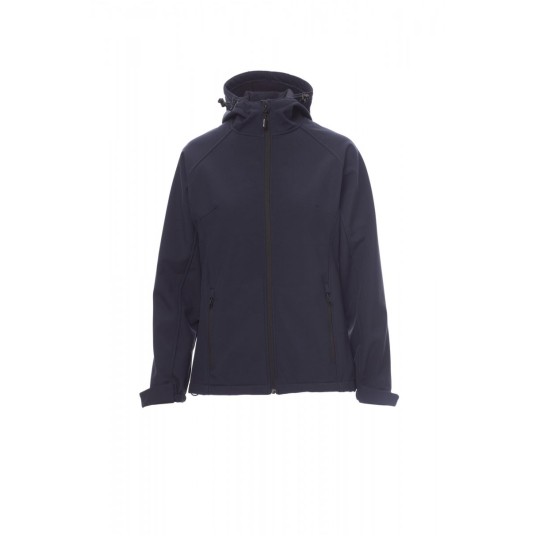 KURTKA SOFTSHELL Z KAPTUREM DAMSKA GALE LADY - GRANATOWY