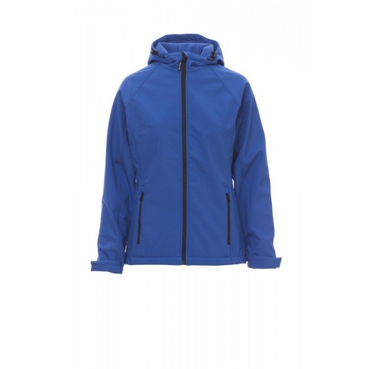 KURTKA SOFTSHELL Z KAPTUREM DAMSKA GALE LADY - KRÓLEWSKI NIEBIESKI