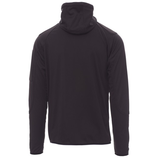 KURTKA SOFTSHELL Z KAPTUREM EXTREME - CZARNY-CZARNY