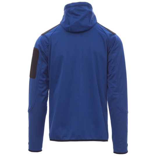 KURTKA SOFTSHELL Z KAPTUREM EXTREME - KRÓLEWSKI NIEBIESKI-CZARNY