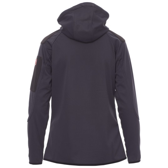 KURTKA SOFTSHELL Z KAPTUREM EXTREME LADY - GRANATOWY-CZARNY