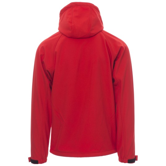 KURTKA SOFTSHELL Z KAPTUREM GALE - CZERWONY