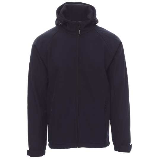 KURTKA SOFTSHELL Z KAPTUREM GALE - GRANATOWY