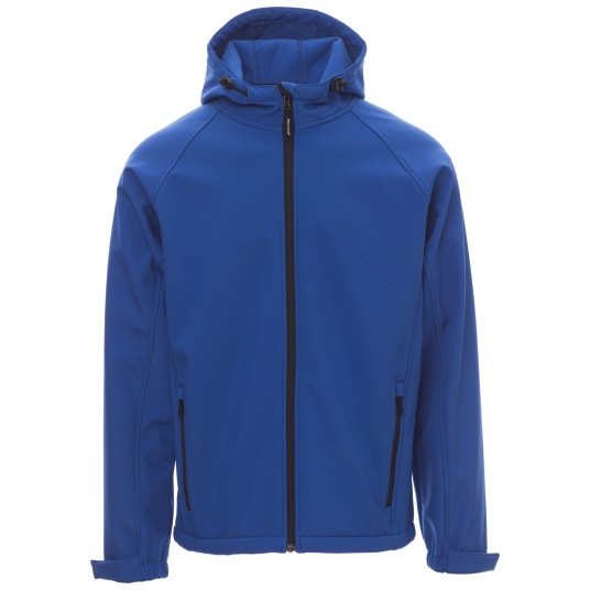 KURTKA SOFTSHELL Z KAPTUREM GALE - KRÓLEWSKI NIEBIESKI