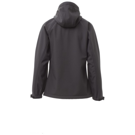 KURTKA SOFTSHELL Z KAPTUREM GALE LADY - ANTRACYTOWY