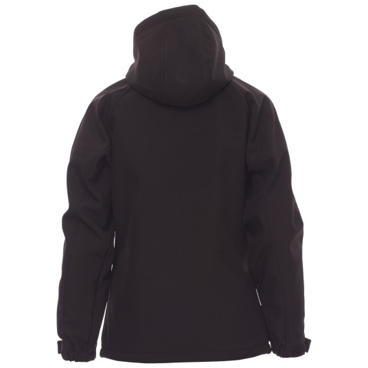 KURTKA SOFTSHELL Z KAPTUREM GALE LADY - CZARNY