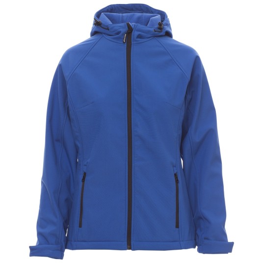 KURTKA SOFTSHELL Z KAPTUREM GALE LADY - KRÓLEWSKI NIEBIESKI