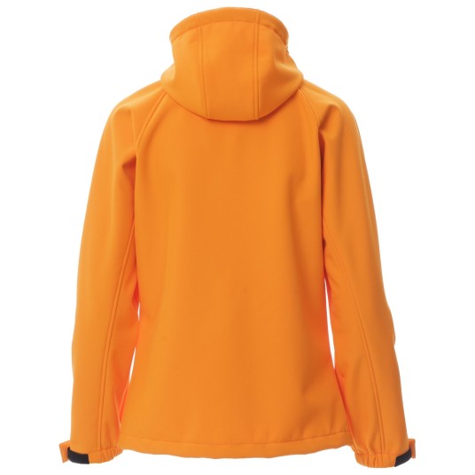 KURTKA SOFTSHELL Z KAPTUREM GALE LADY - POMARAŃCZOWY