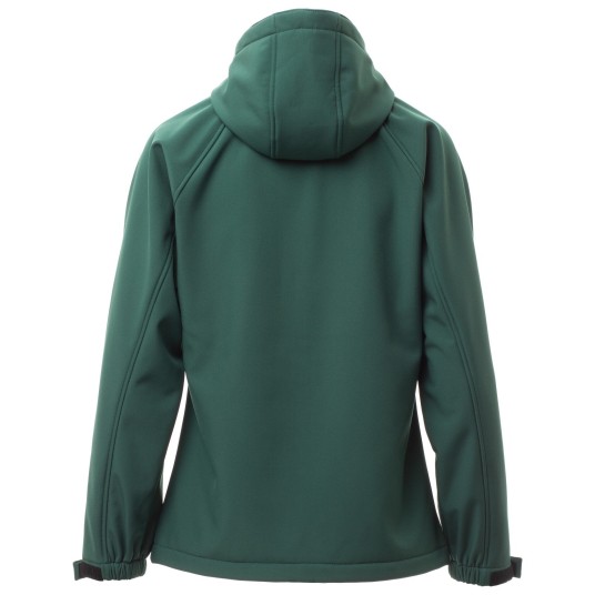 KURTKA SOFTSHELL Z KAPTUREM GALE LADY - ZIELONY
