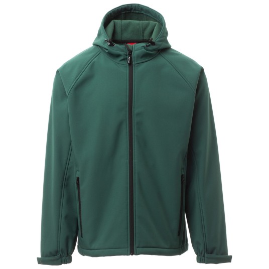 KURTKA SOFTSHELL Z KAPTUREM GALE - ZIELONY