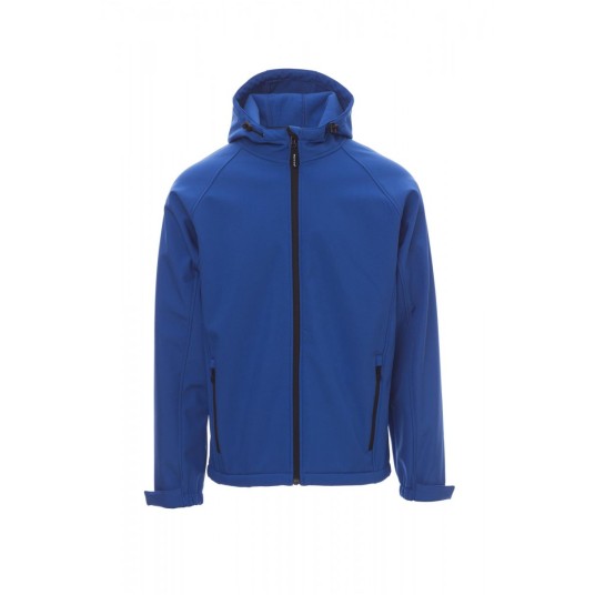 KURTKA SOFTSHELL Z KAPTUREM MĘSKA GALE - KRÓLEWSKI NIEBIESKI