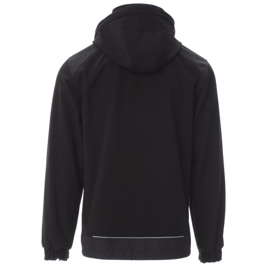 KURTKA SOFTSHELL Z KAPTUREM PERFORMER 2.0 - CZARNY-CZARNY