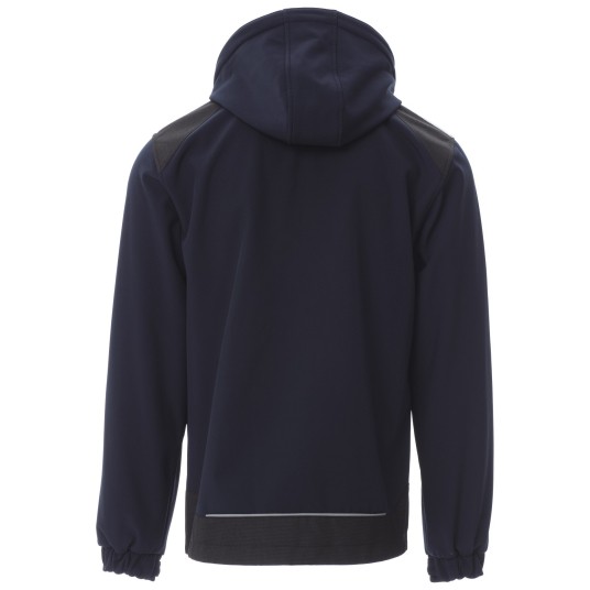 KURTKA SOFTSHELL Z KAPTUREM PERFORMER 2.0 - GRANATOWY-CZARNY