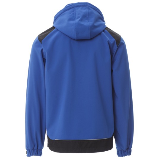 KURTKA SOFTSHELL Z KAPTUREM PERFORMER 2.0 - KRÓLEWSKI NIEBIESKI-CZARNY