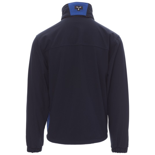 KURTKA SOFTSHELL Z KAPTUREM STORM - GRANATOWY-KRÓLEWSKI NIEBIESKI