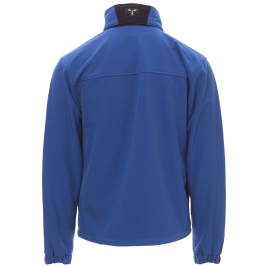 KURTKA SOFTSHELL Z KAPTUREM STORM - KRÓLEWSKI NIEBIESKI-CZARNY