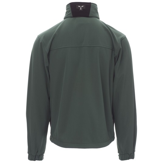 KURTKA SOFTSHELL Z KAPTUREM STORM - ZIELONY-CZARNY