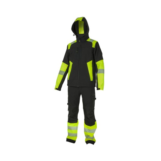 KURTKA ZIMOWA BENNON REFLECTOS JACKET BLACK/YELLOW
